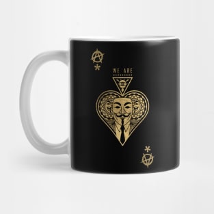 We are anonymous gold edition Mug